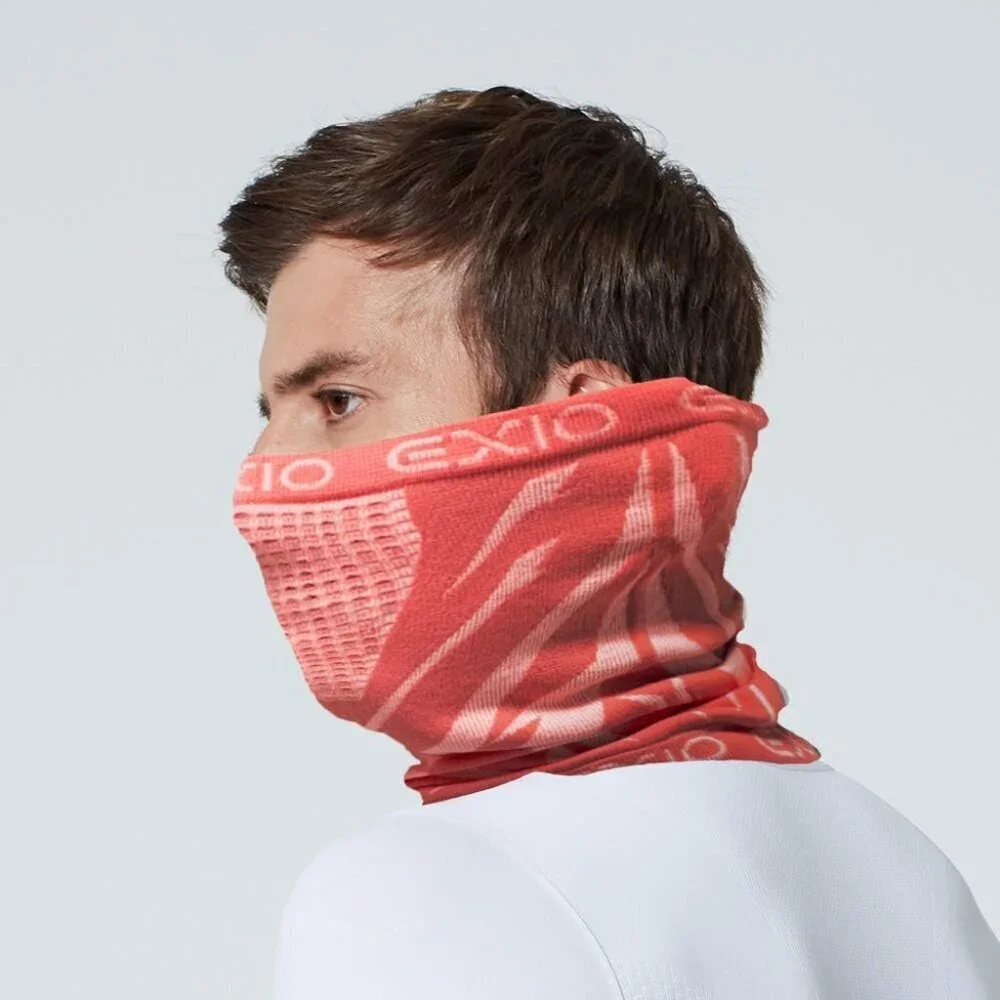 Men's Orange Winter Neck Warmer Gaiter Balaclava Windproof Ski Face Mask